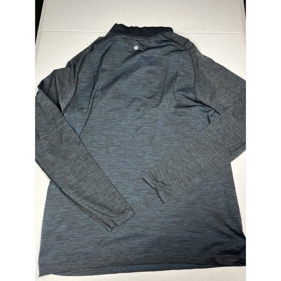 Lululemon Metal Vent Tech 1/4 Zip Performance Hoodie Mens XL Blue - Picture 5 of 6
